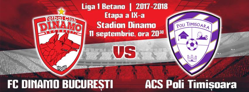 Bilete ieftine la Dinamo-ASC Poli Timișoara - Doar Dinamo